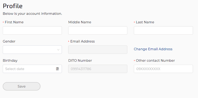 MyDITO - Profile