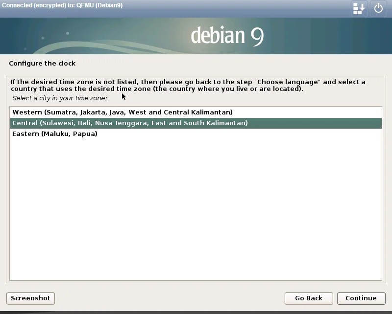 install debian 9.0 configure clock Manjaro dot site