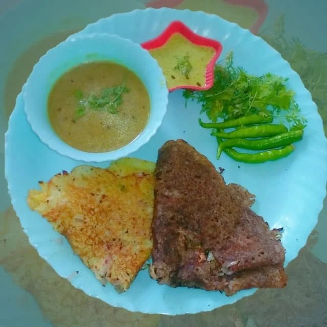 Instant Rava Dosa | Ragi Rava Dosa | Green Chili Rasam Instant Rava Dosa