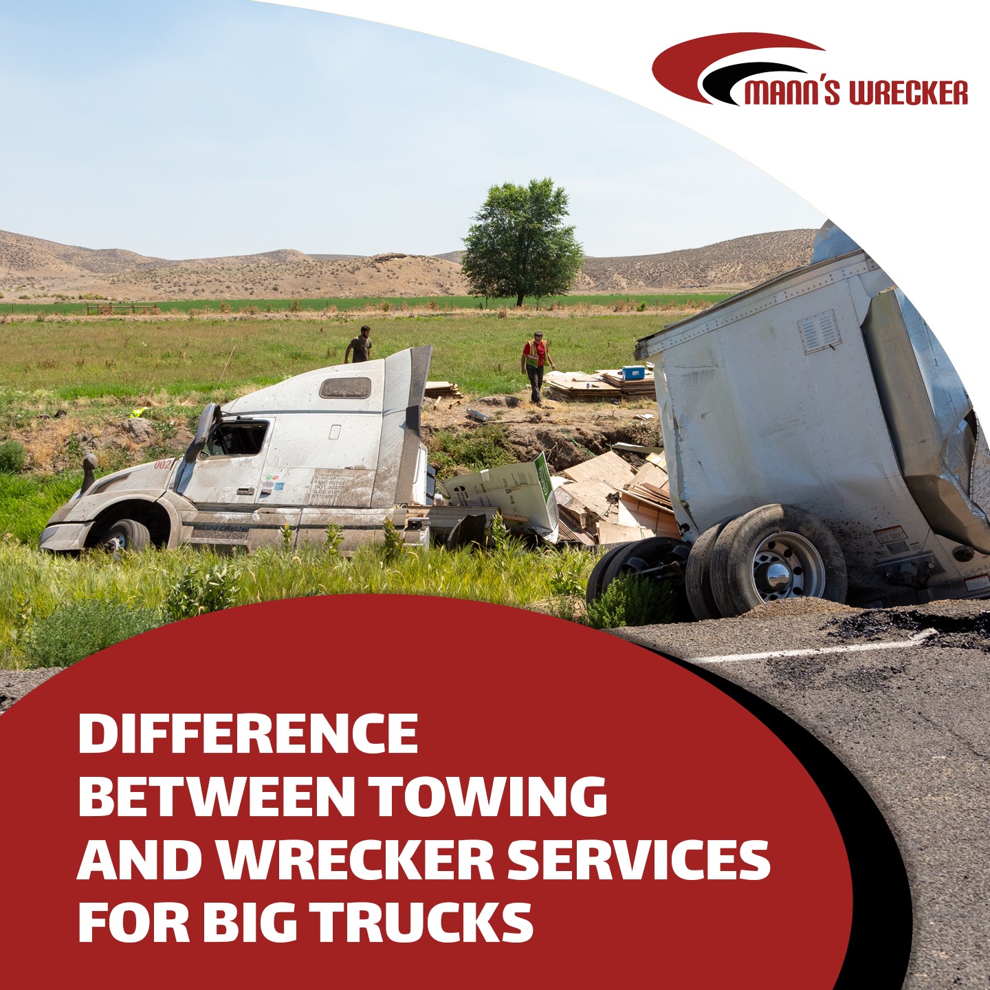 The Difference Between Towing And Wrecker Services For Big Trucks