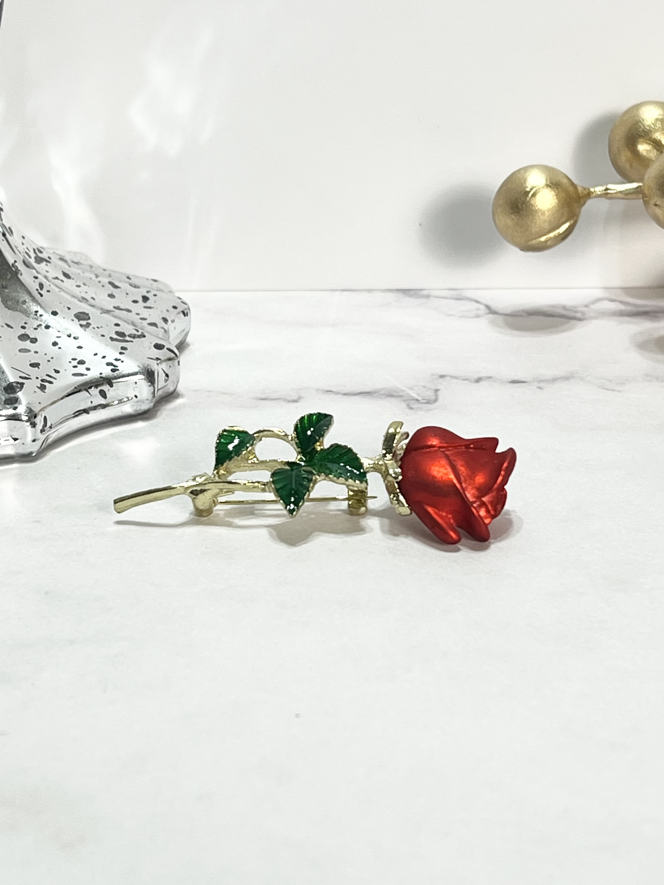 Rosy Brooch