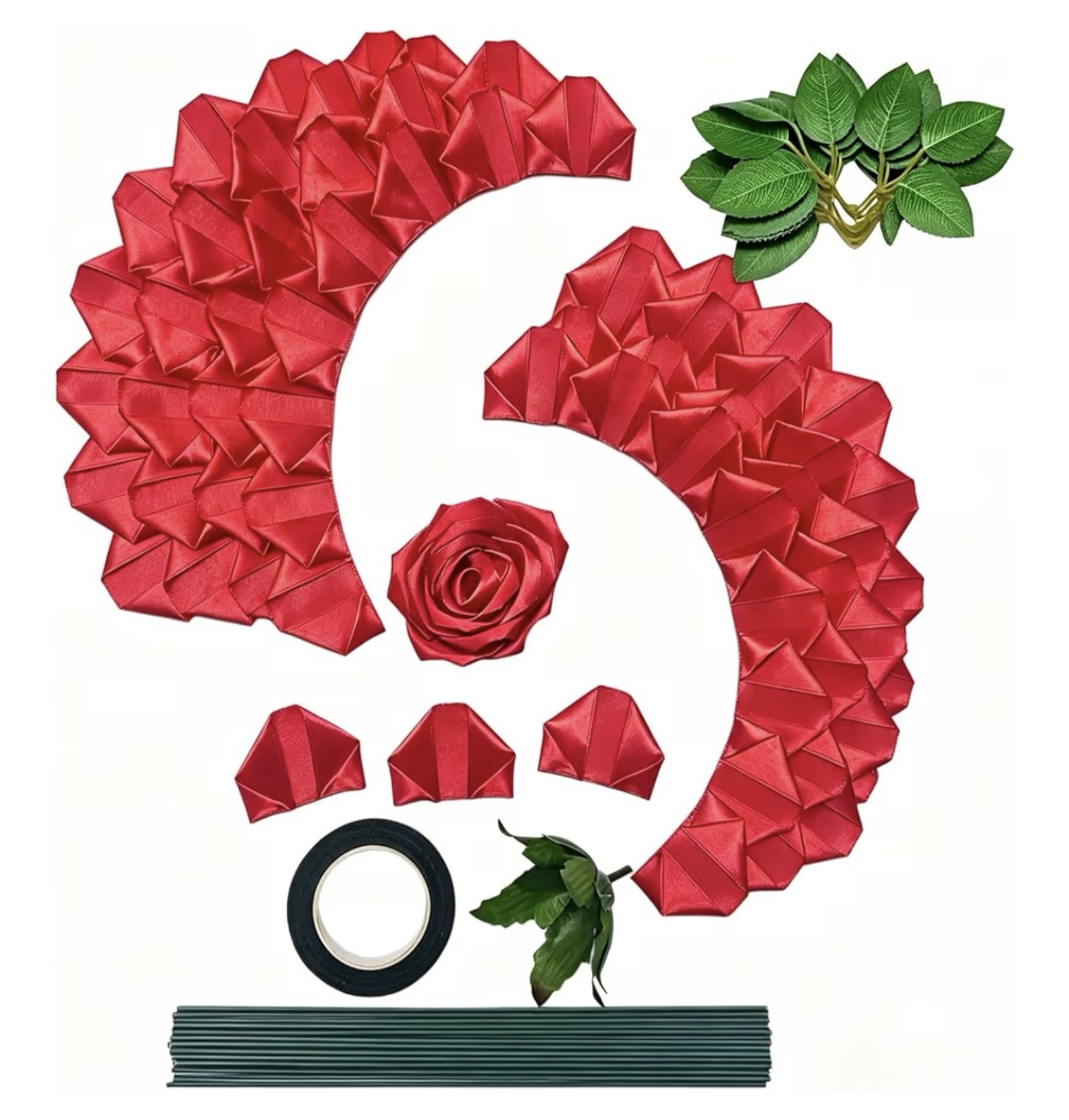 Ribbon Roses Kit-Red