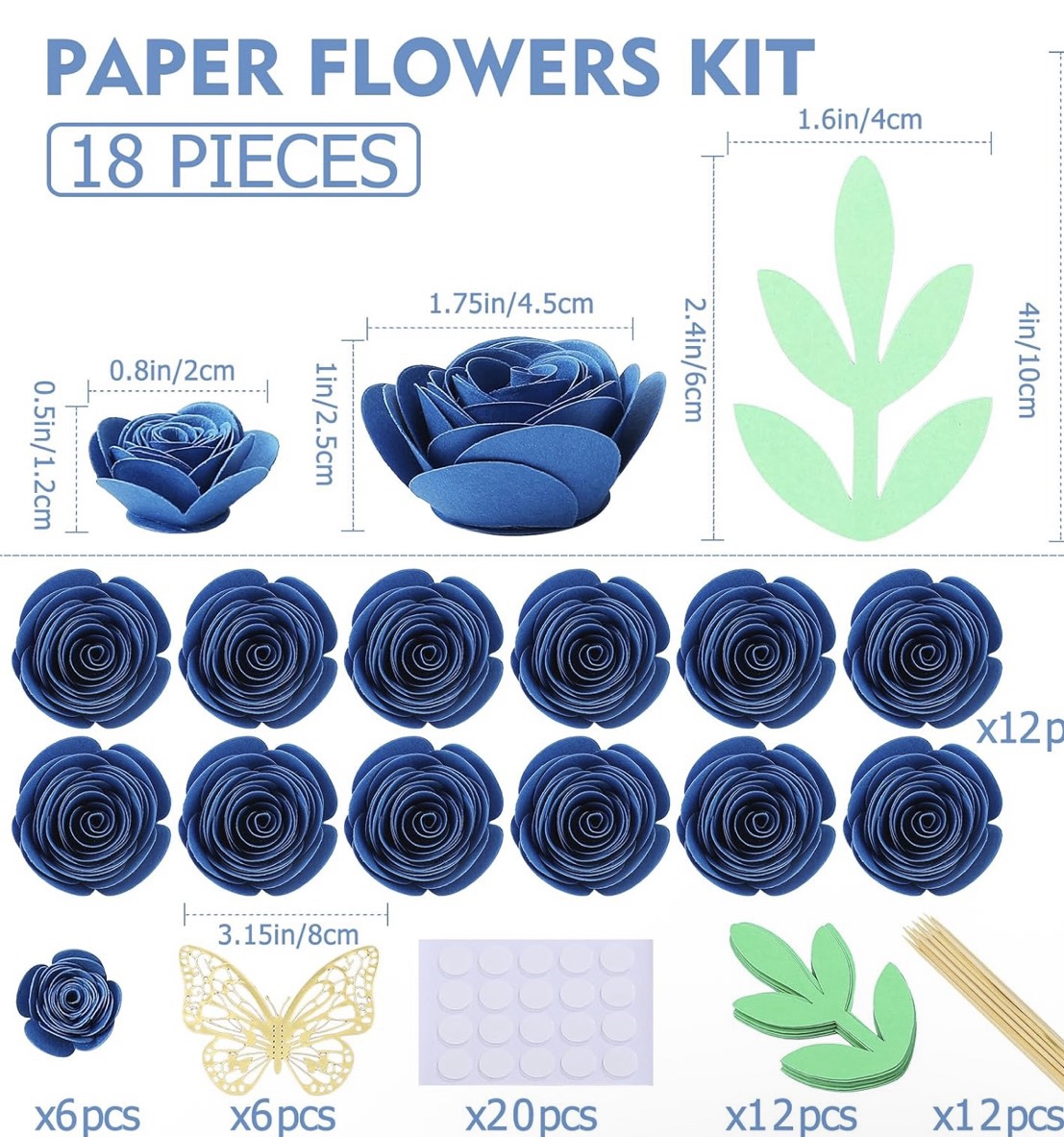 Blue Rosette Kit