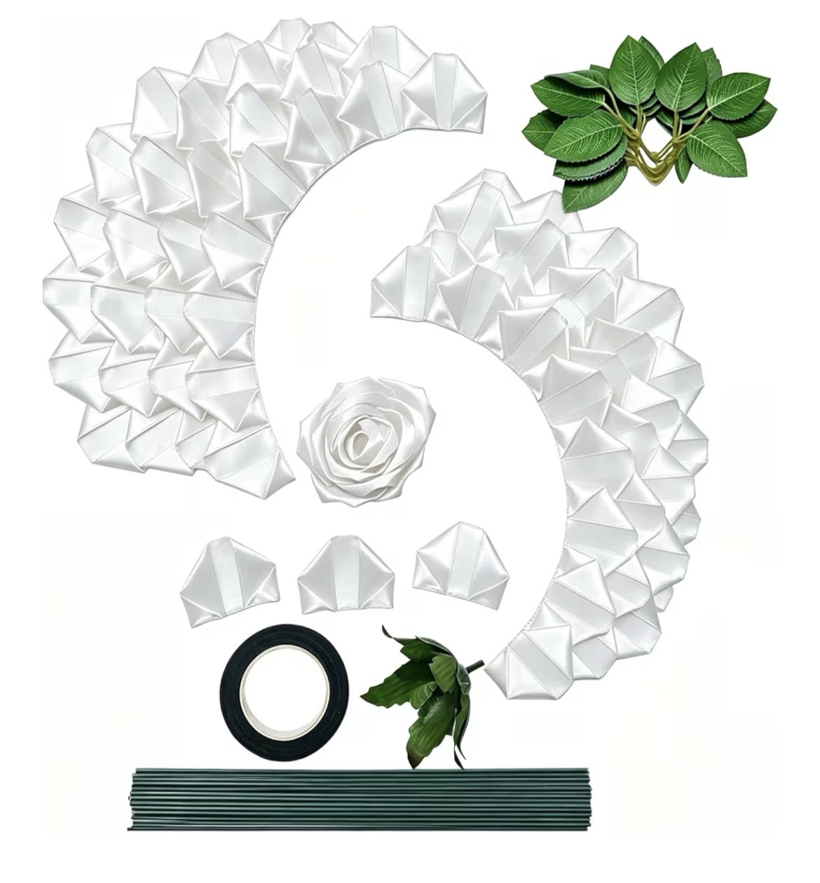 Ribbon Roses Kit- Snow White
