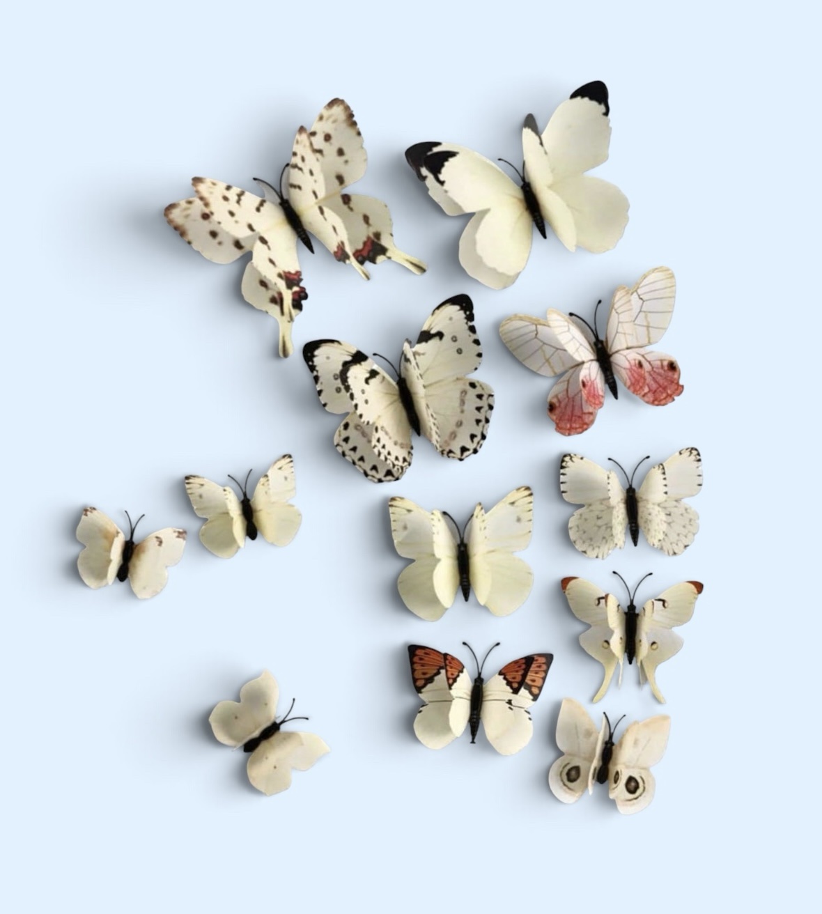 Wing Butterfly Art Decor Set of 12