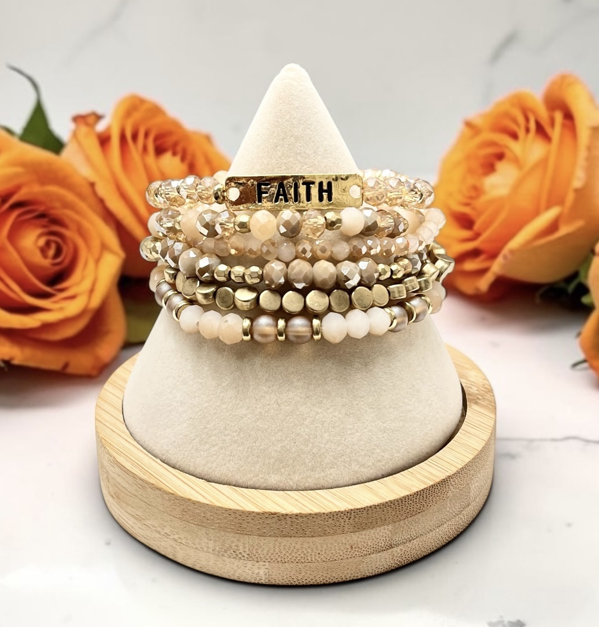 Rosy Champagne Bracelet Set