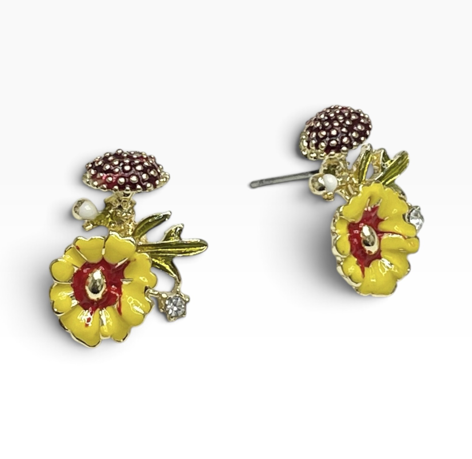 Whimsical Fairy Flower Studs