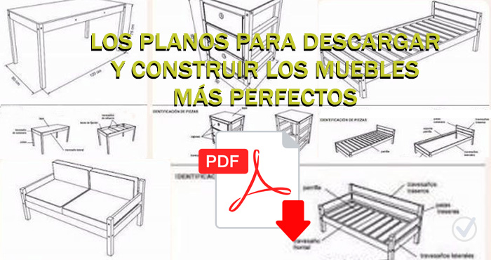 Descarga Estos Planos A La Medida Exacta Y Construye Muebles Perfectos Manos A La Obra