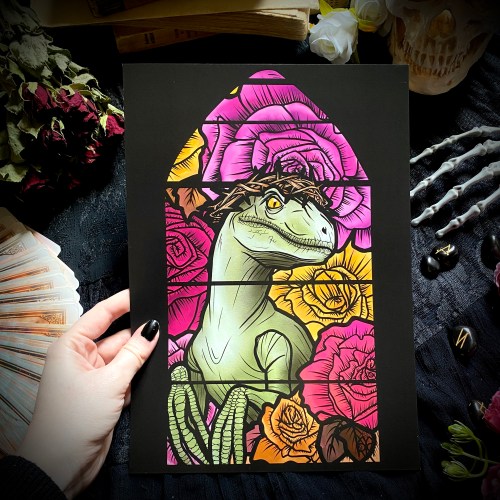 Saint Raptor. Impression A4. – Image 3