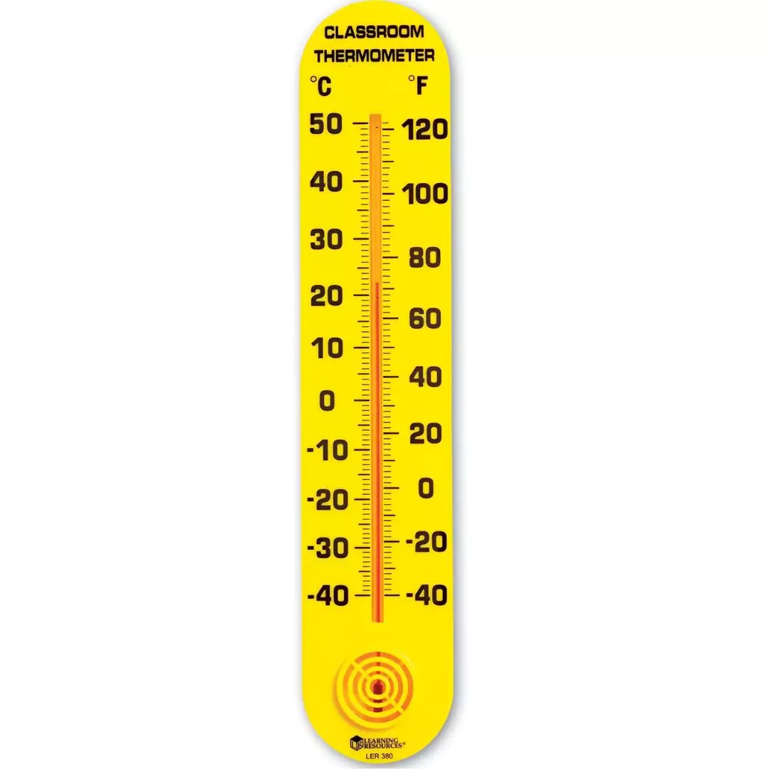 Age 6+ Learning Resources 15" Inch Classroom Thermometer