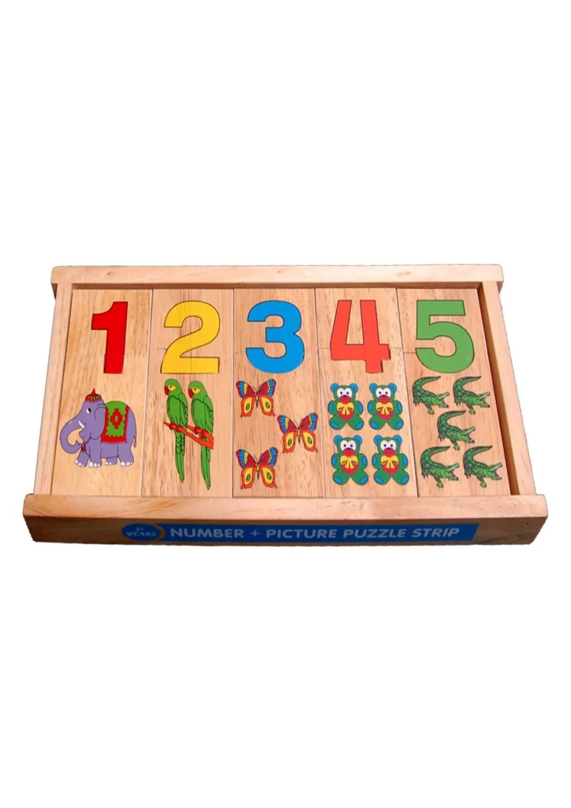 Number + Picture Puzzle Strip 1