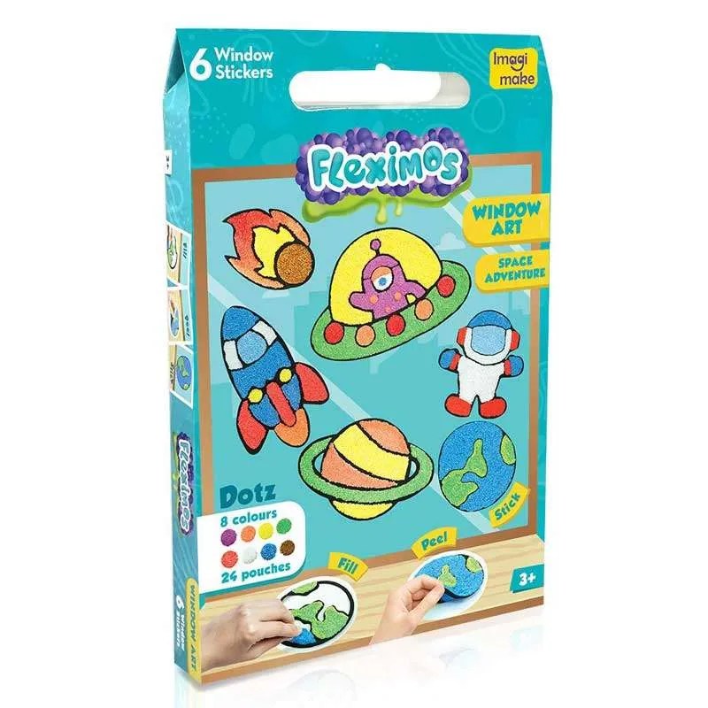 Age 3+ Imagimake Space Adventure Stick Window Sticker