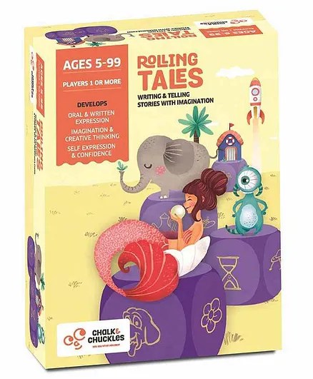 Alternative view of Age 5 Years+ Chalk and Chuckles Rolling Tales Story Telling Game