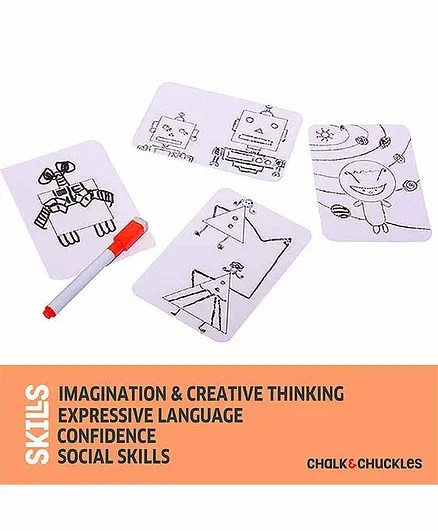 Alternative view of Age 5+ Chalk and Chuckles Shape Your Story, Drawing and Storytelling Card Game