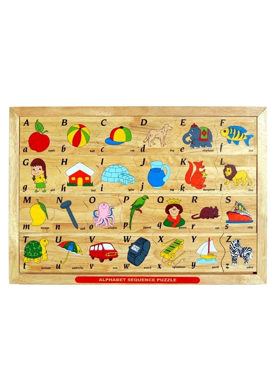 Little Genius Wood Alphabets Sequence Puzzle