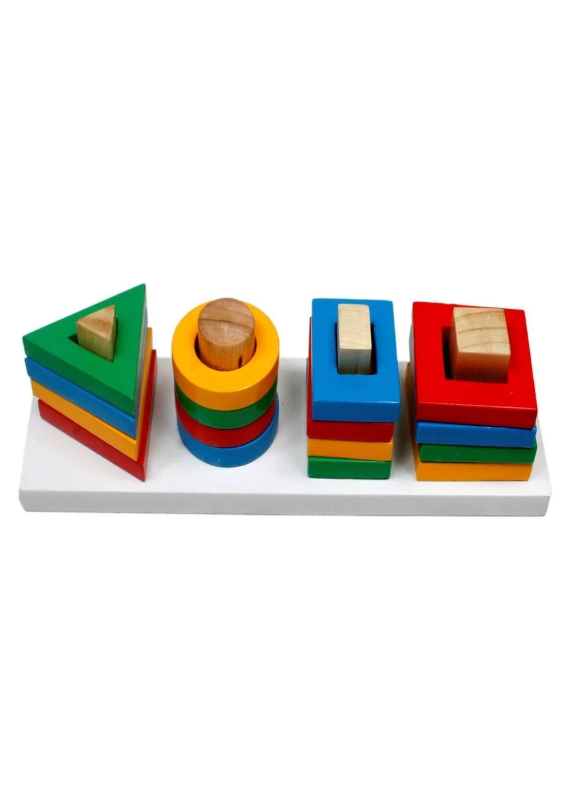 Little Genius Wood Shape Sorting Board (Multicolor)