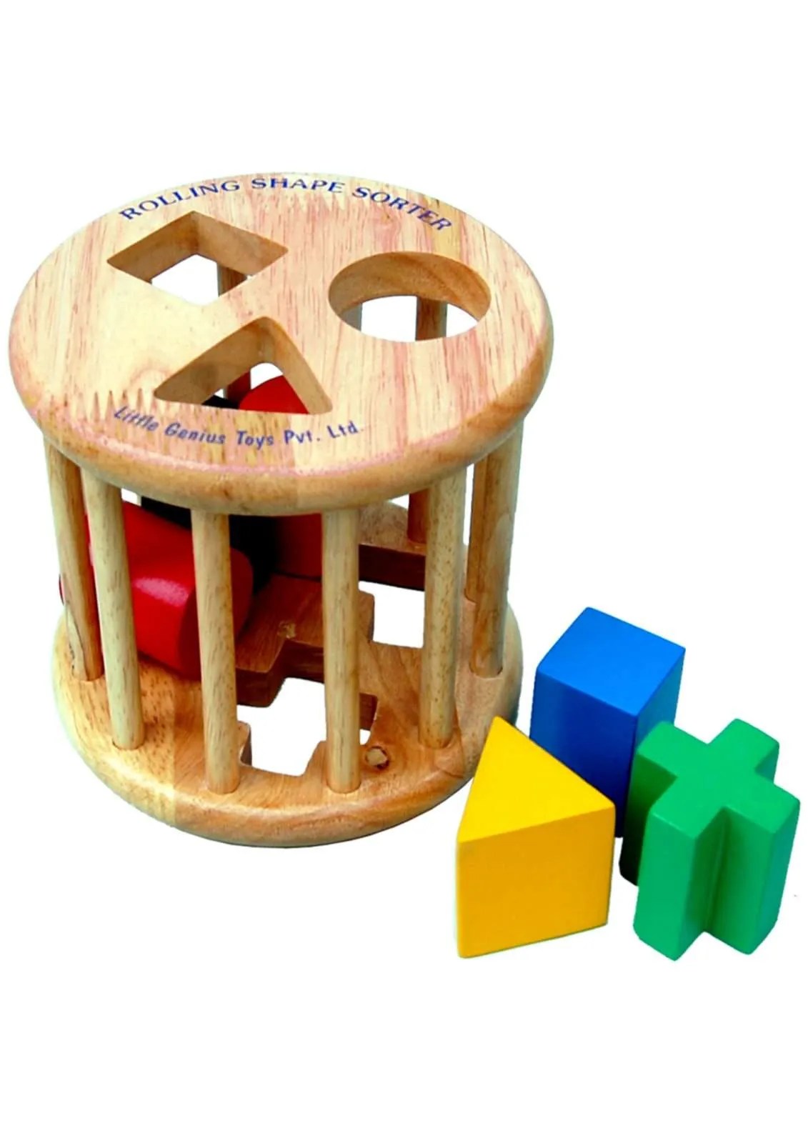 Age 3+ Little Genius Rolling Shape Sorter