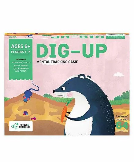 Alternative view of Age 6 Years+ Chalk and Chuckles Dig Up- Brain Teaser Game