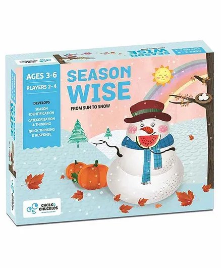 Alternative view of Age 3 - 6 Years Chalk and Chuckles Season Wise Board Game