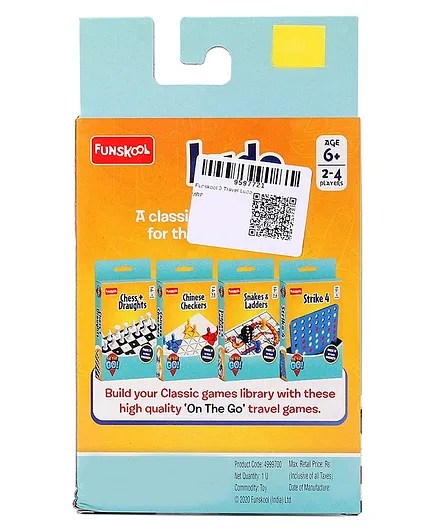 Alternative view of Age 6+ Funskool Travel Ludo Board Games
