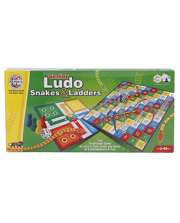 2 in 1 Ludo Snake & Ladder Board Game