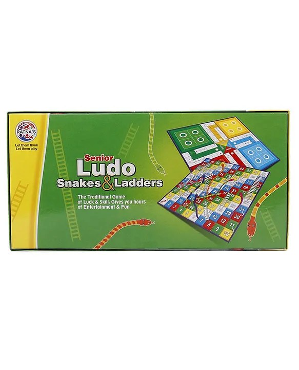 Alternative view of Ratnas 2 in 1 Ludo Snake & Ladder Board Game