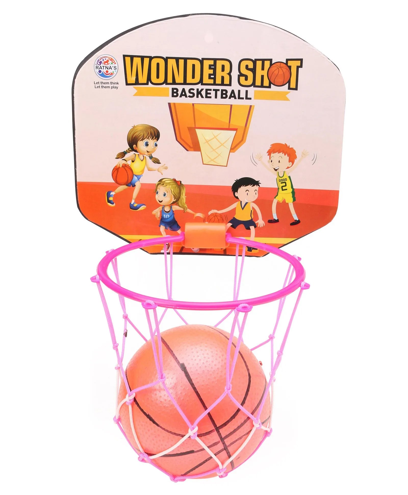 Shot Basketball With Net Hoop