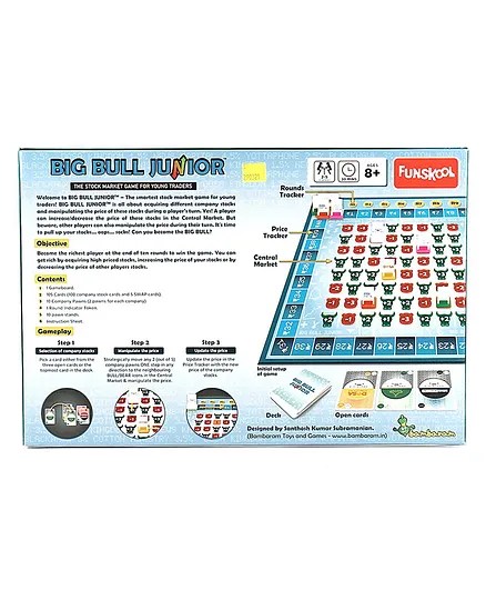 Alternative view of Age 8+ Funskool Games  Big Bull Junior, Strategy Board Game, Stock Market & Trade Game