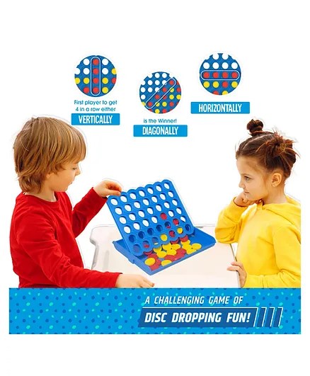 Alternative view of Age 6+ Funskool Strike 4 Disc Dropping Game Get 4 in a Row, Connect Game