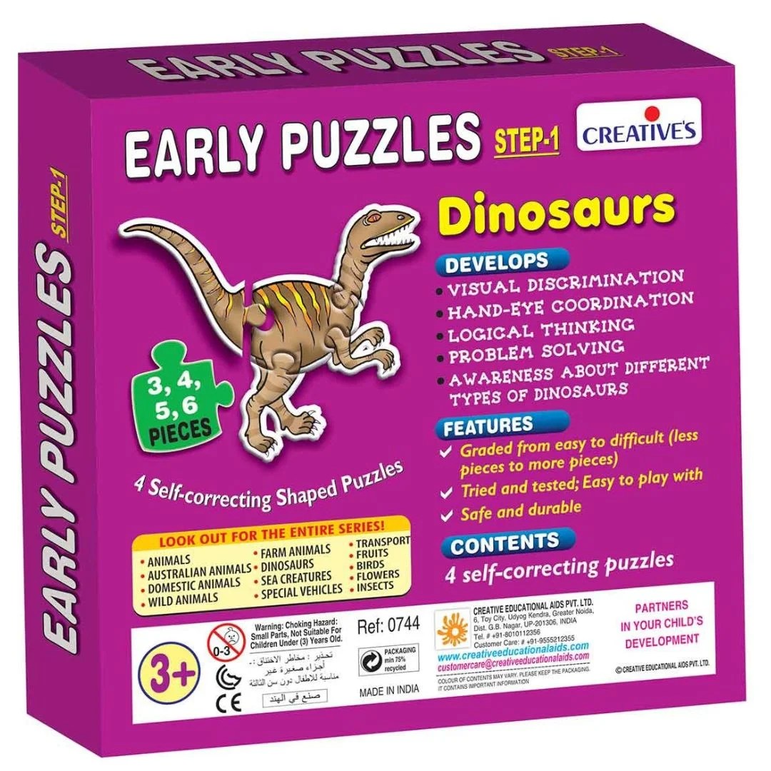 Age 3+ Creative Dinosaurs Early Puzzles