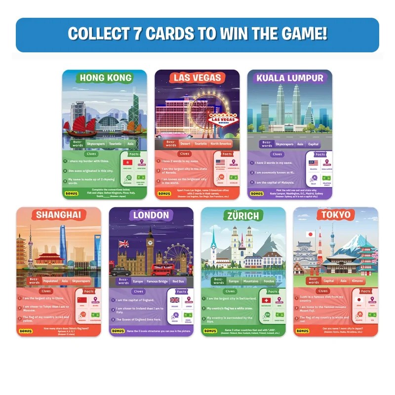 Alternative view of Age 8+ Skillmatics Guess in 10 Cities Around The World