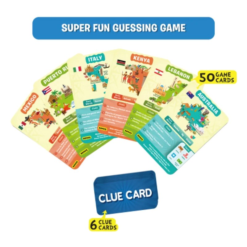 Alternative view of Age 8+ Skillmatics Guess in 10 Countries of The World Card Game