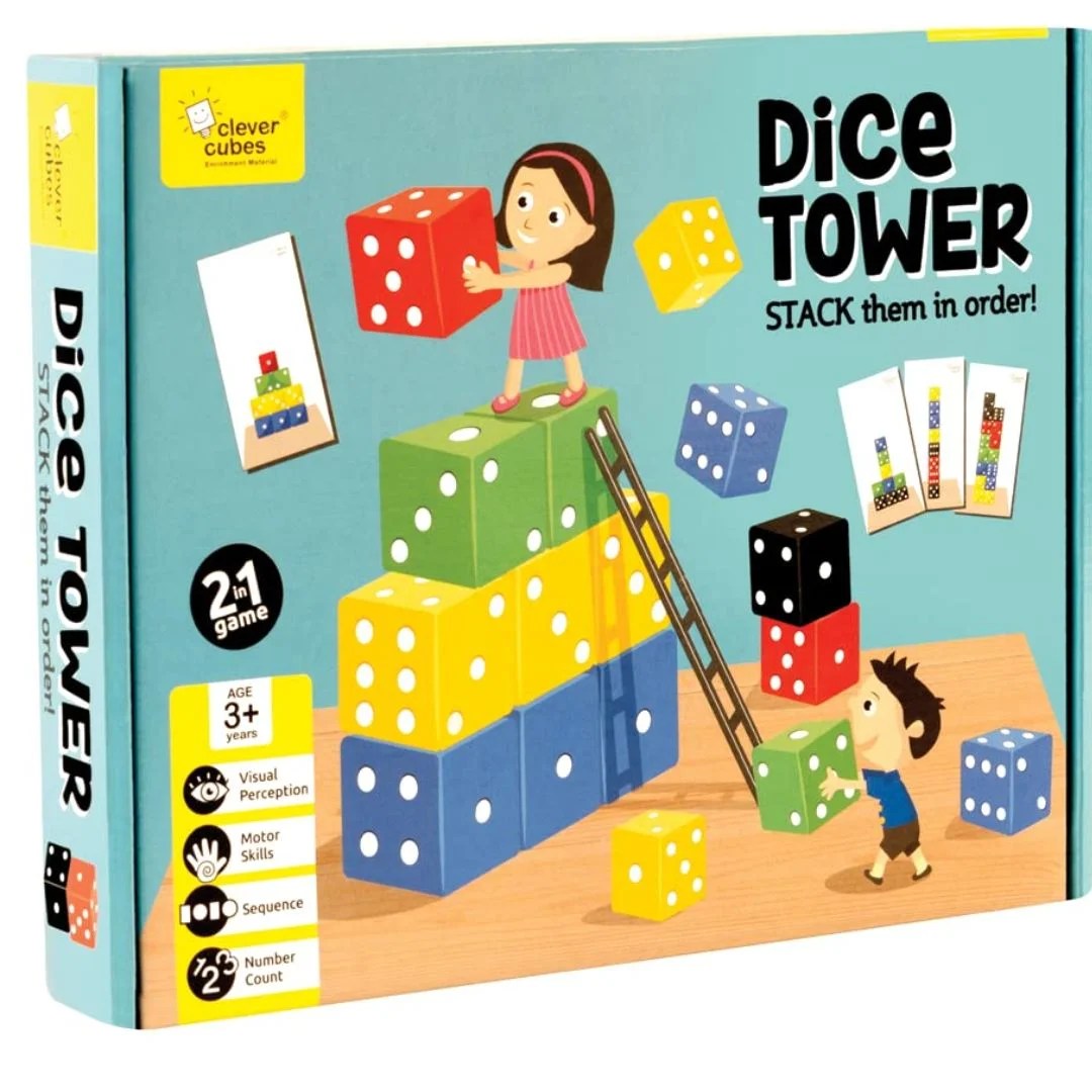 Age 3+ Clever Cubes Dice Tower