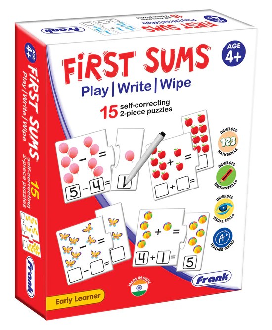 Frank First Sums Write Wipe Puzzles