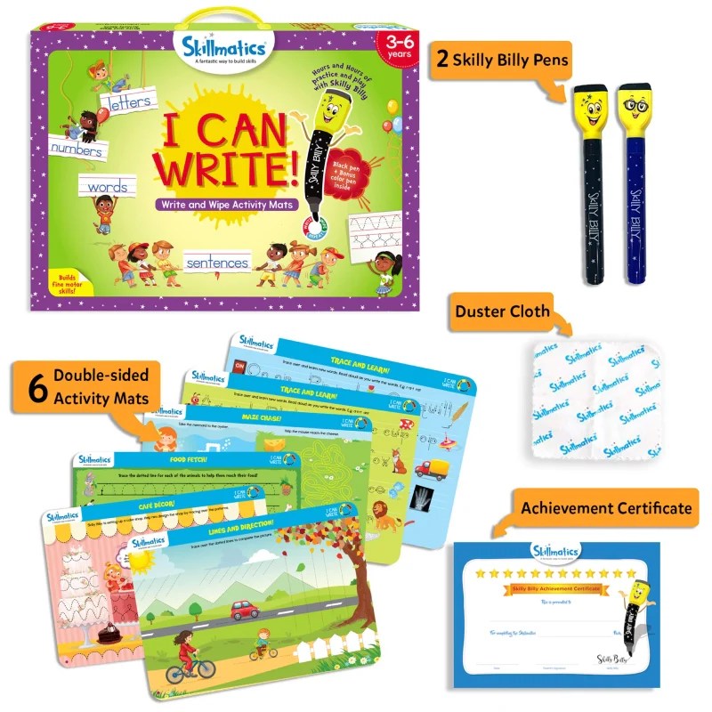 Alternative view of Age 3+ Skillmatics I Can Write Reusable Mats