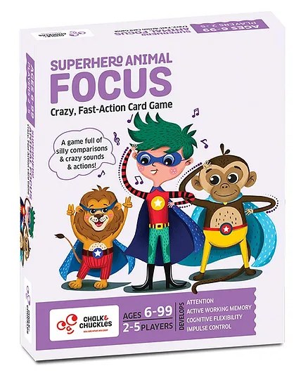 Chalk and Chuckles Superhero Animal Focus Game