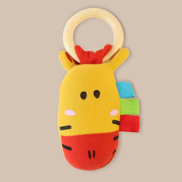 Age 2+ Shumee Baby Giraffe Rattle And Teether