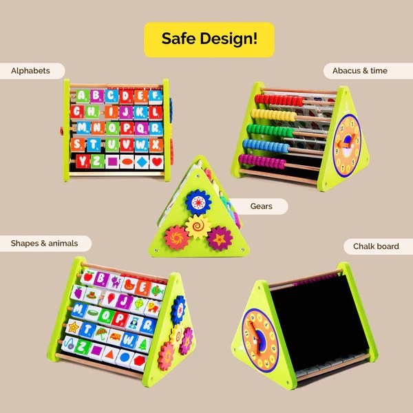 Alternative view of Age 2+ Shumee Wooden Activity Learning Triangle Toy