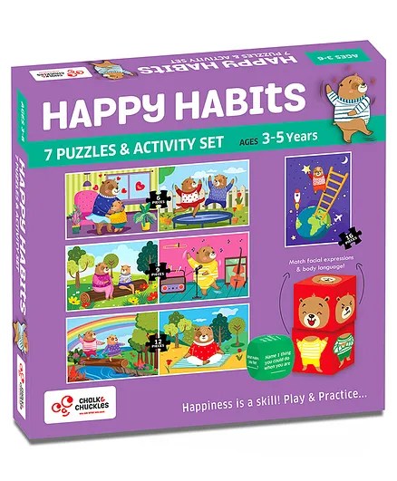 Chalk and Chuckles Happy Habits-7 in 1 Jigsaw Puzzle