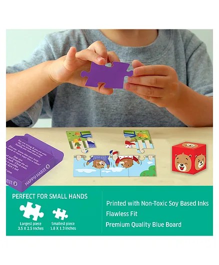 Alternative view of Age 3 Years+ Chalk and Chuckles Happy Habits-7 in 1 Jigsaw Puzzle for Kids