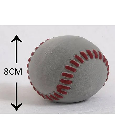 Alternative view of Age 1+ Rubbabu Rubber Baseball Grey