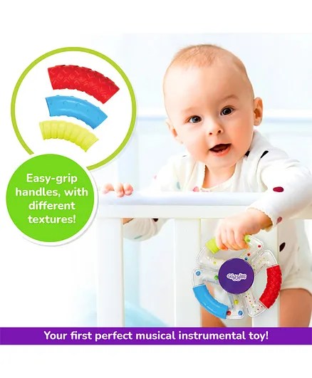Alternative view of Age 2+ Giggles Sensory Rattle Trio