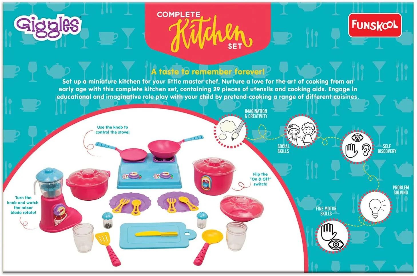 Alternative view of Age 3+ Funskool Giggles Complete Kitchen Set