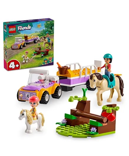 Age 4+ Lego 42634 Friends Horse and Pony Trailer Toy
