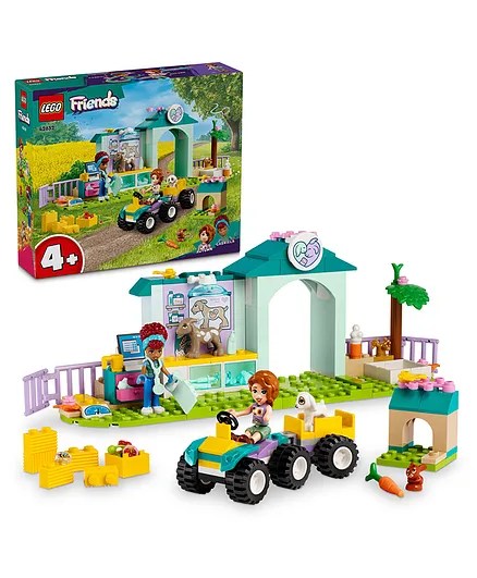 Age 4 + Lego 42632 Friends Farm Animal Vet Clinic Toy