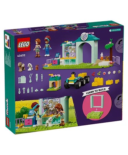 Alternative view of Age 4 + Lego 42632 Friends Farm Animal Vet Clinic Toy