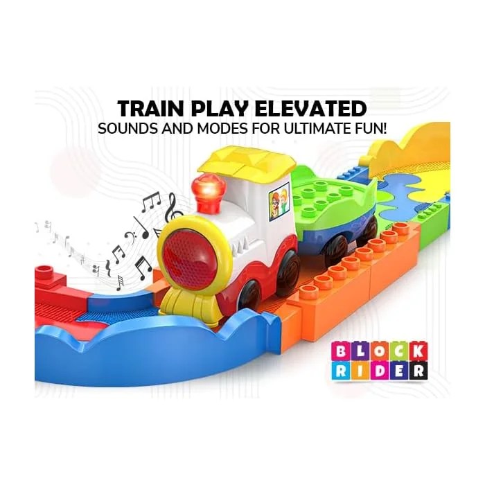 Alternative view of Age 2+ Mirana Block Rider Toy Train Set for Kids