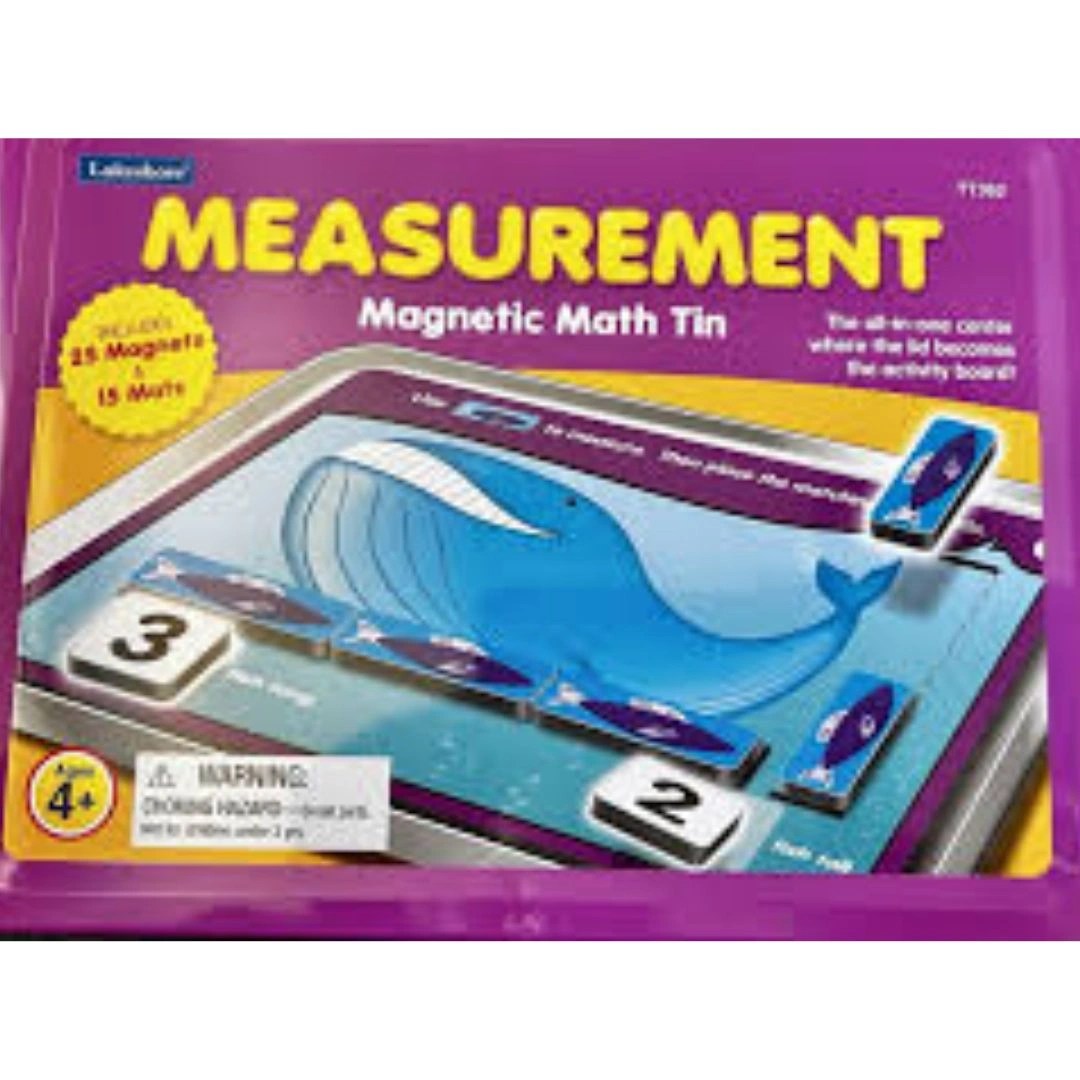 Age 4+ Lakeshore Learning Measurement Magnet Math Tin