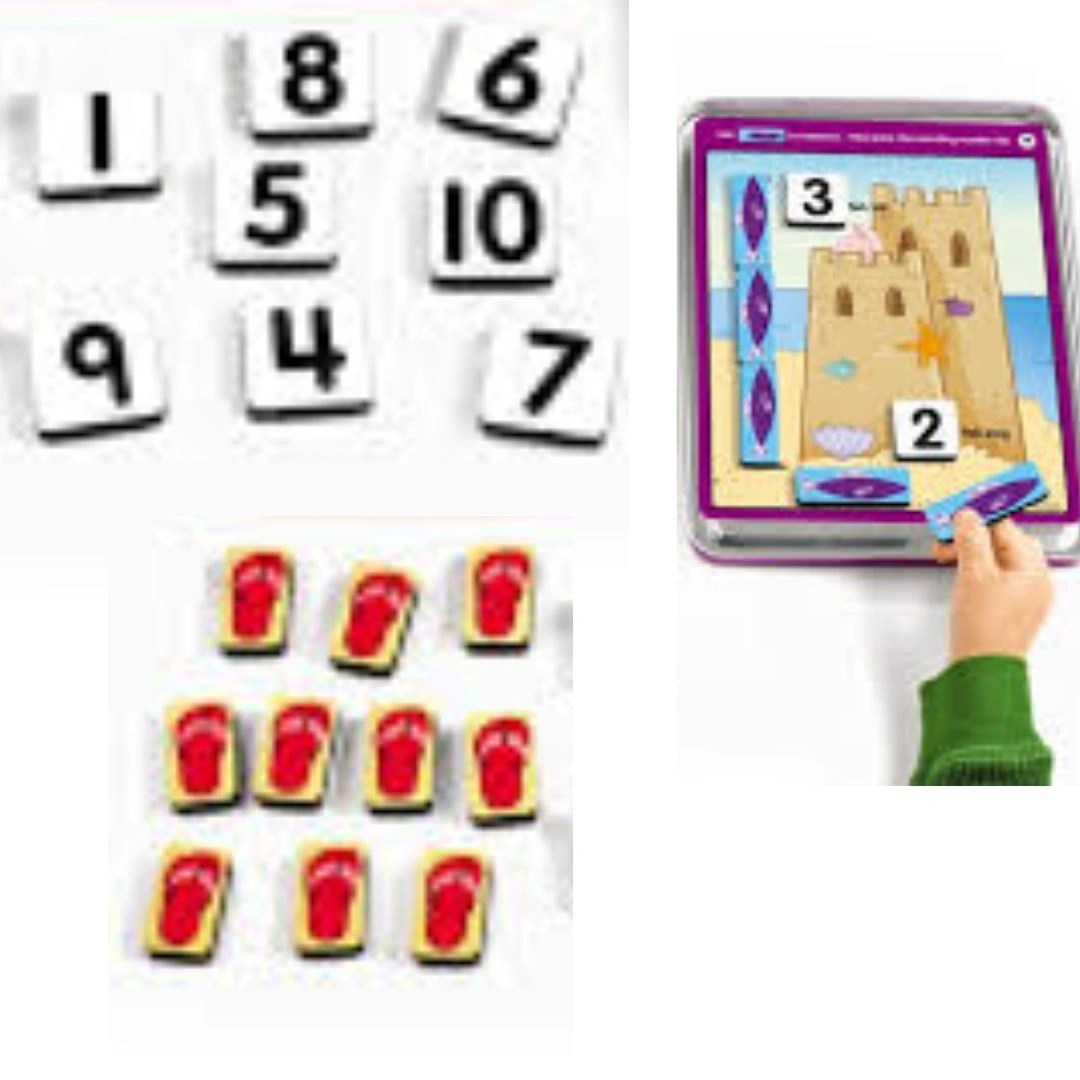 Age 4+ Lakeshore Learning Measurement Magnet Math Tin