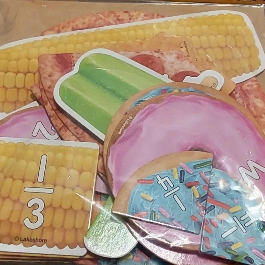 Age 4+ Lakeshore Learning Simple fraction Puzzle Set